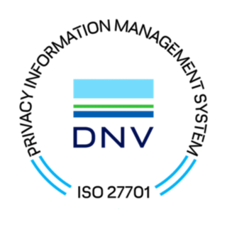 DNV ISO/IEC 27701 privacy information management certification mark